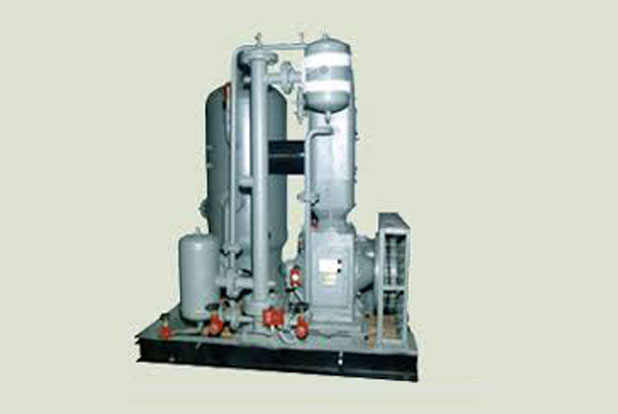 Vertical air compressor unit