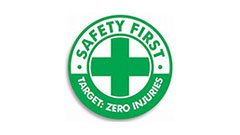 Safety First, target zero injuries